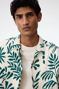Regular-Fit Textured Resort Shirt