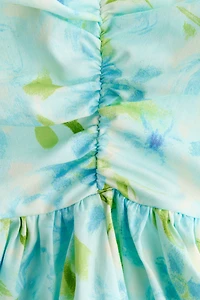 Ruched Cotton Dress