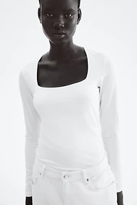 Long-sleeved Jersey Top