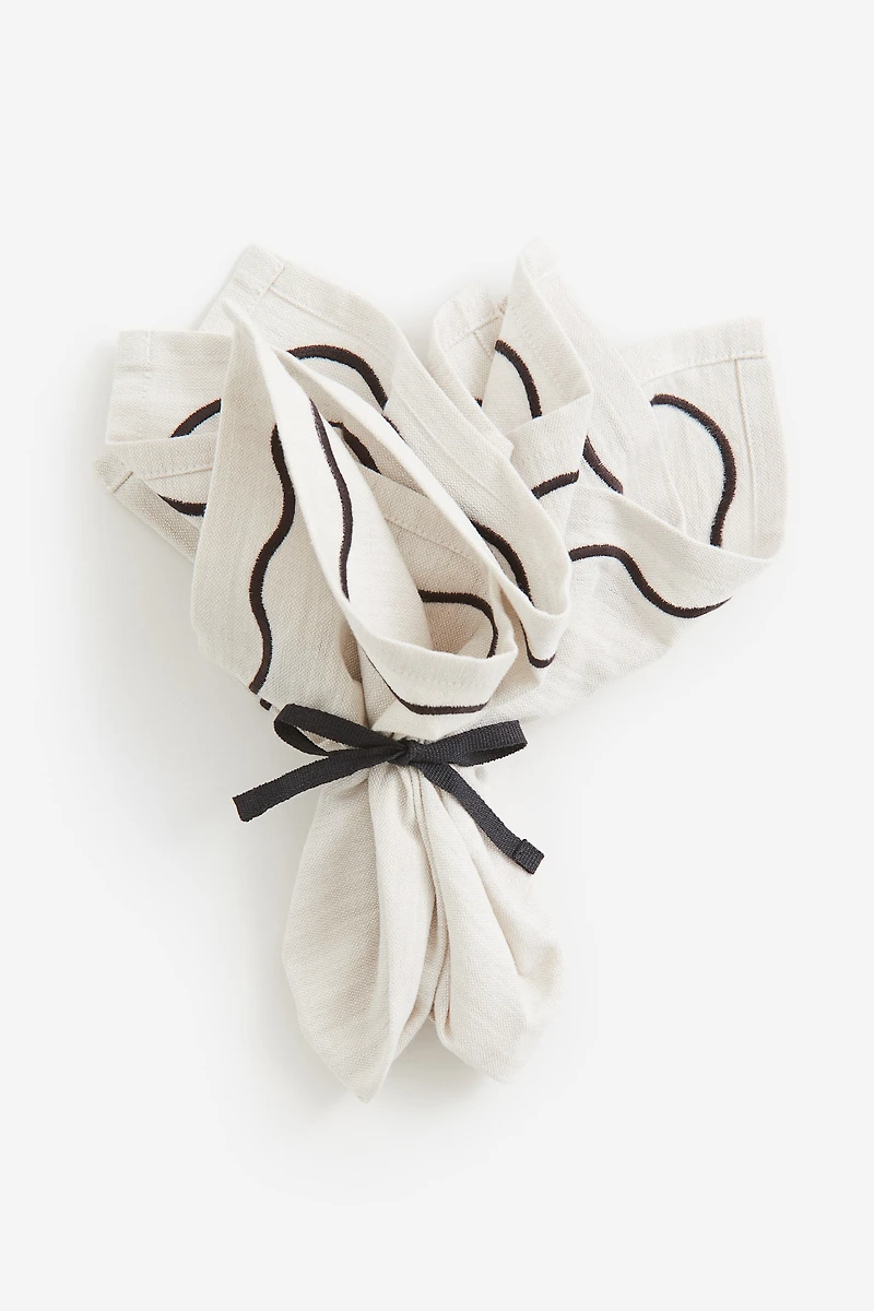 Lot de 2 serviettes table