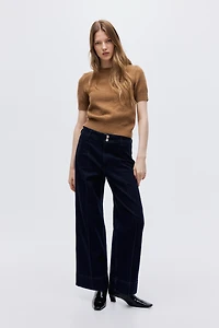 Wide High Ankle Jeans