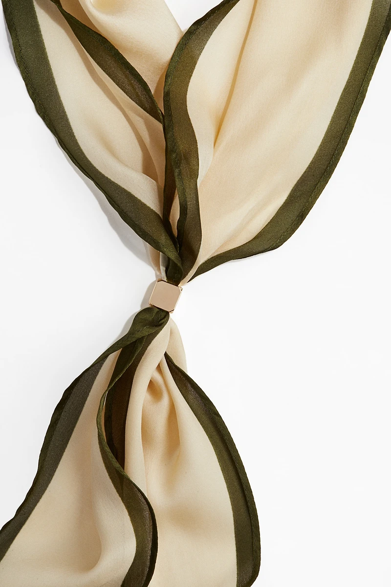 Metal-Detail Neck Scarf