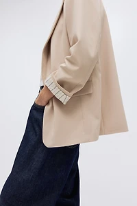 Veston en lyocell mélangé