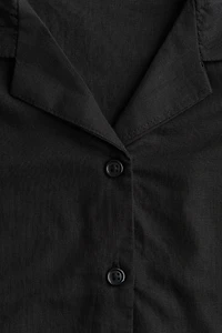 Knot-Detail Cropped Shirt
