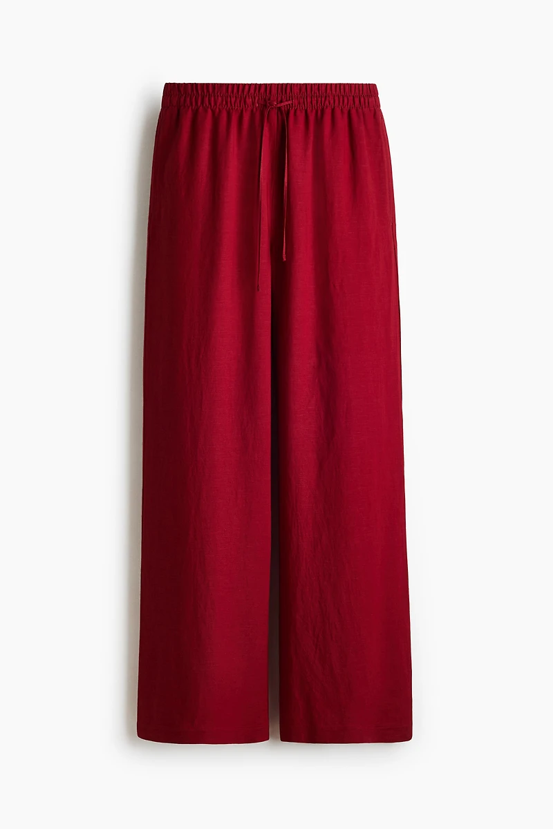 Linen-Blend Pants