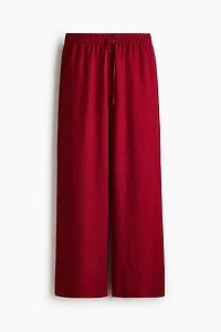 Linen-Blend Pants