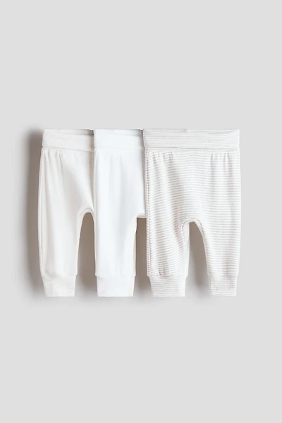 3-pack Foldover-Waist Pants