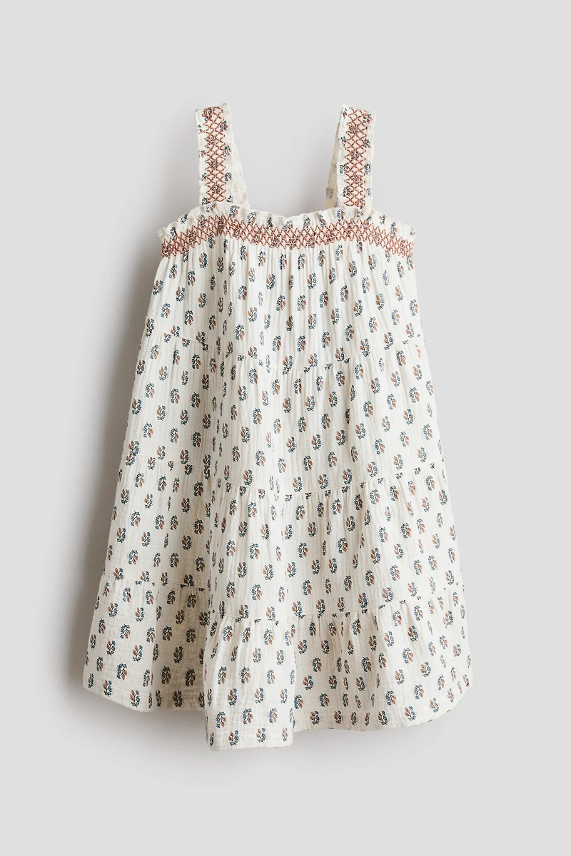 Cotton Muslin Shoulder-Strap Dress