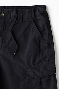 Loose-Fit Cotton Cargo Shorts