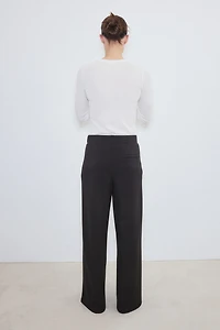 Cooling Relaxed-Fit Wide-Leg Pants