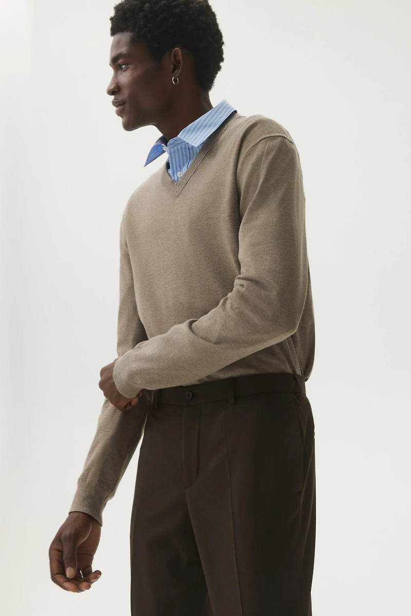 Regular-Fit Fine-Knit Sweater