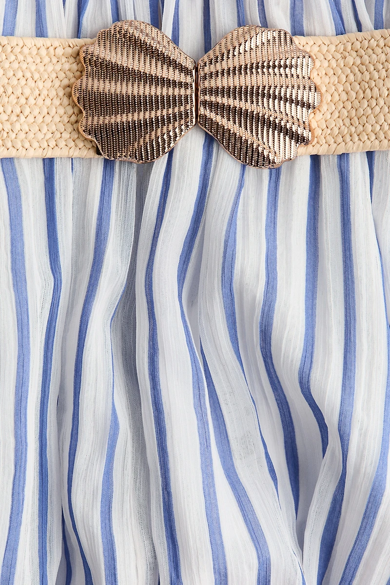 Belted Halterneck Dress