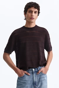 Slim-Fit Knit T-Shirt
