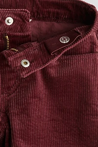 Wide-Leg Corduroy Pants