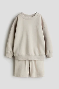 2-Piece Sweatshirt and Shorts Set