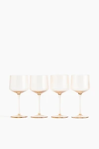 4-Pack Fluted Wine Glasses