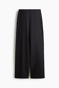 Rhinestone-Embellished Jersey Pants