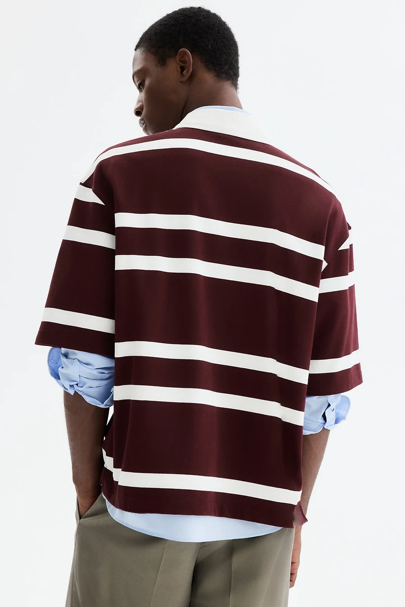 Loose-Fit Cotton Rugby Shirt