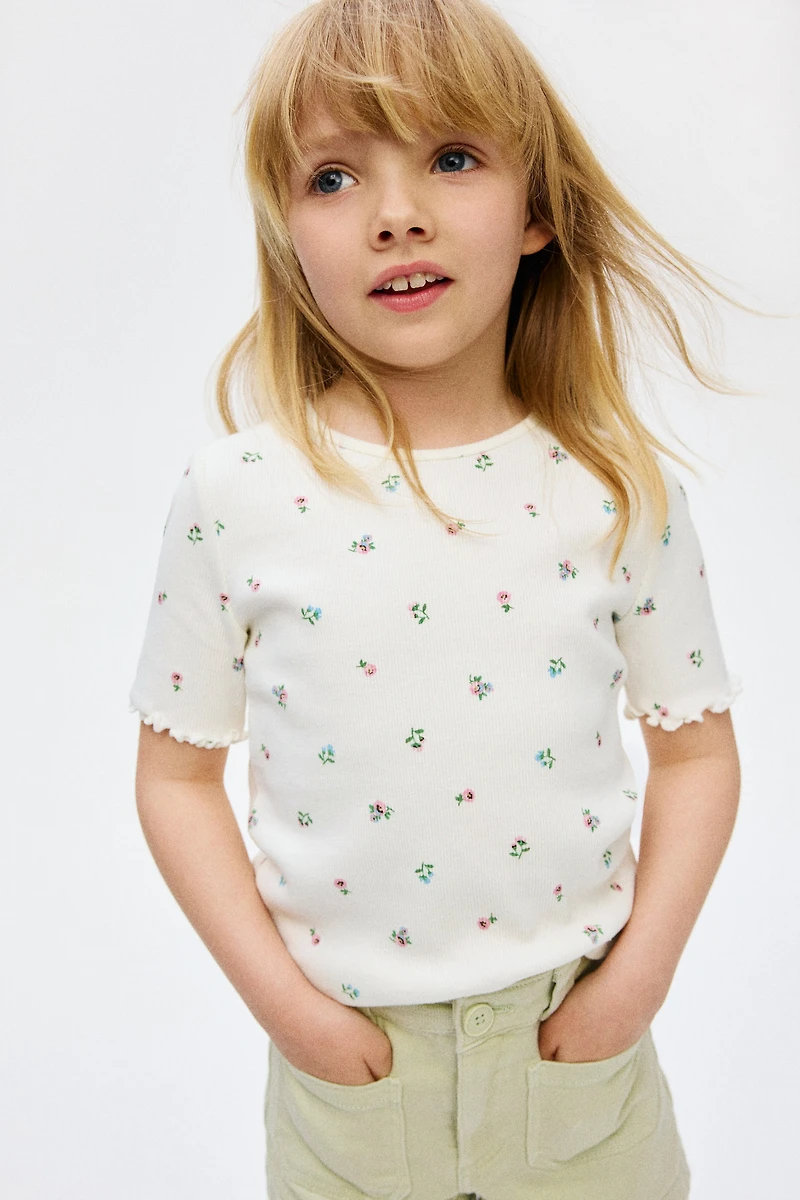 Ribbed Cotton Top