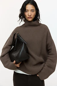 Rib-Knit Wool-Blend Sweater