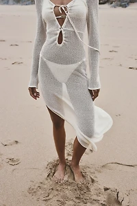 Loose-Knit Beach Dress
