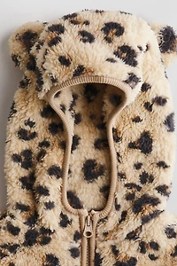 Veste à capuche et fermeture éclair en polar