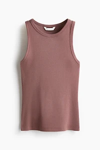 Débardeur en coton côtelé