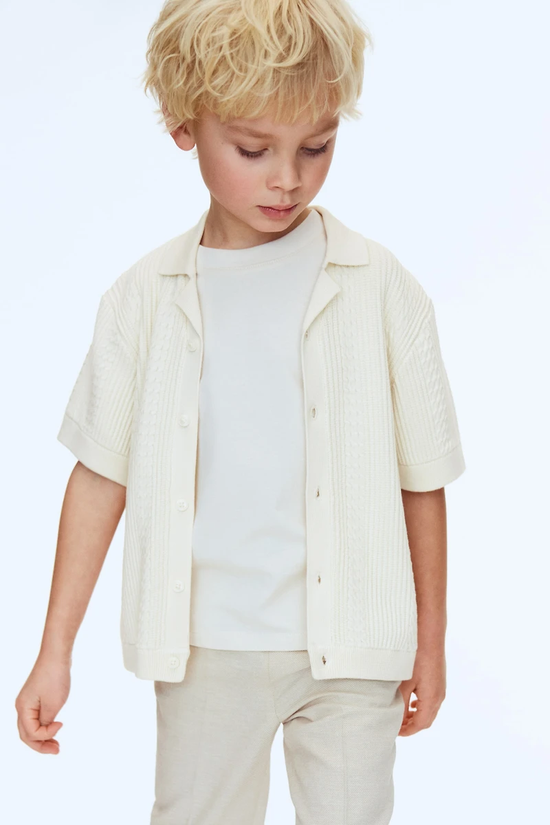 Textured-Knit Resort Shirt