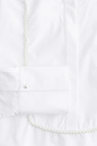 Chemise de tusedo ornée perles fantaisie