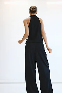 Textured Drawstring Pants