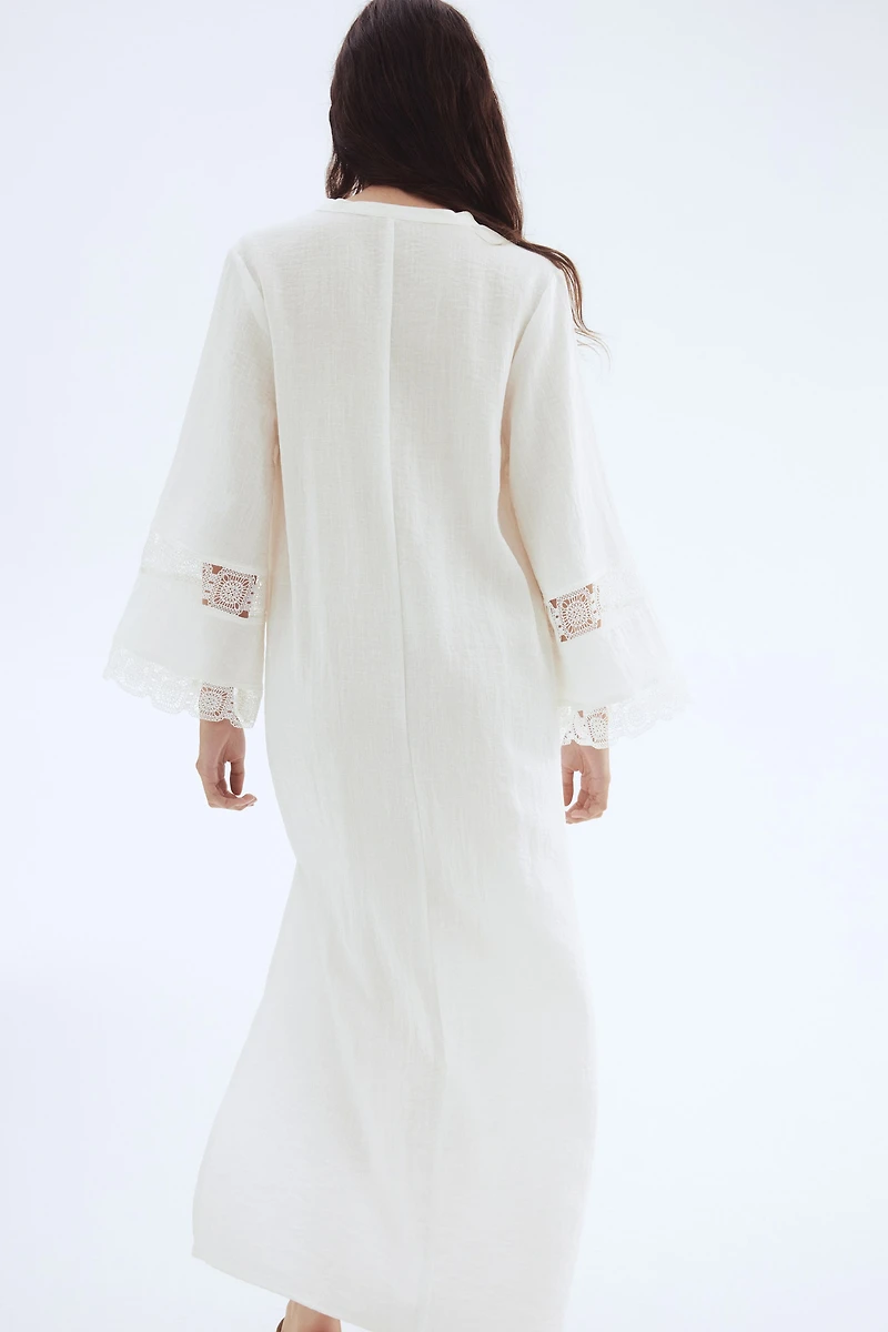 Embroidered-Detail Dress