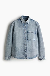 Chemise en denim carrée