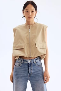 Bubble-Hem Vest