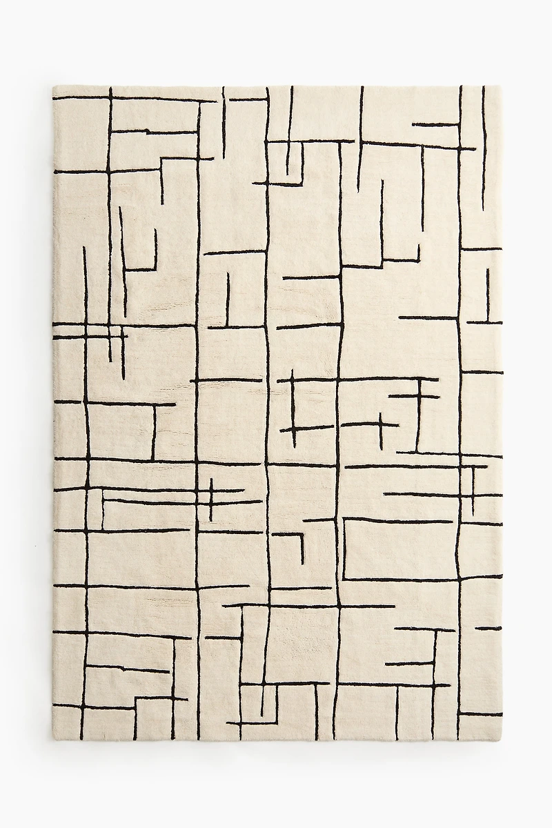 Large Wool-Blend Rug