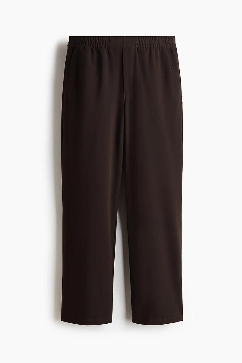 Pantalon large à taille élastique quatre sens