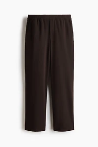 Pantalon large à taille élastique quatre sens