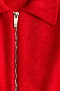 Oversized Cardigan with Zipper