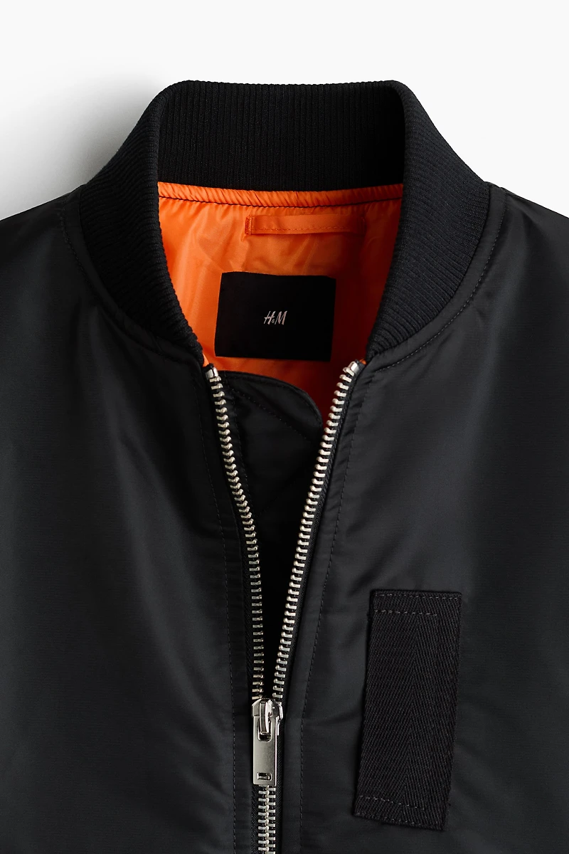 Padded bomber jacket