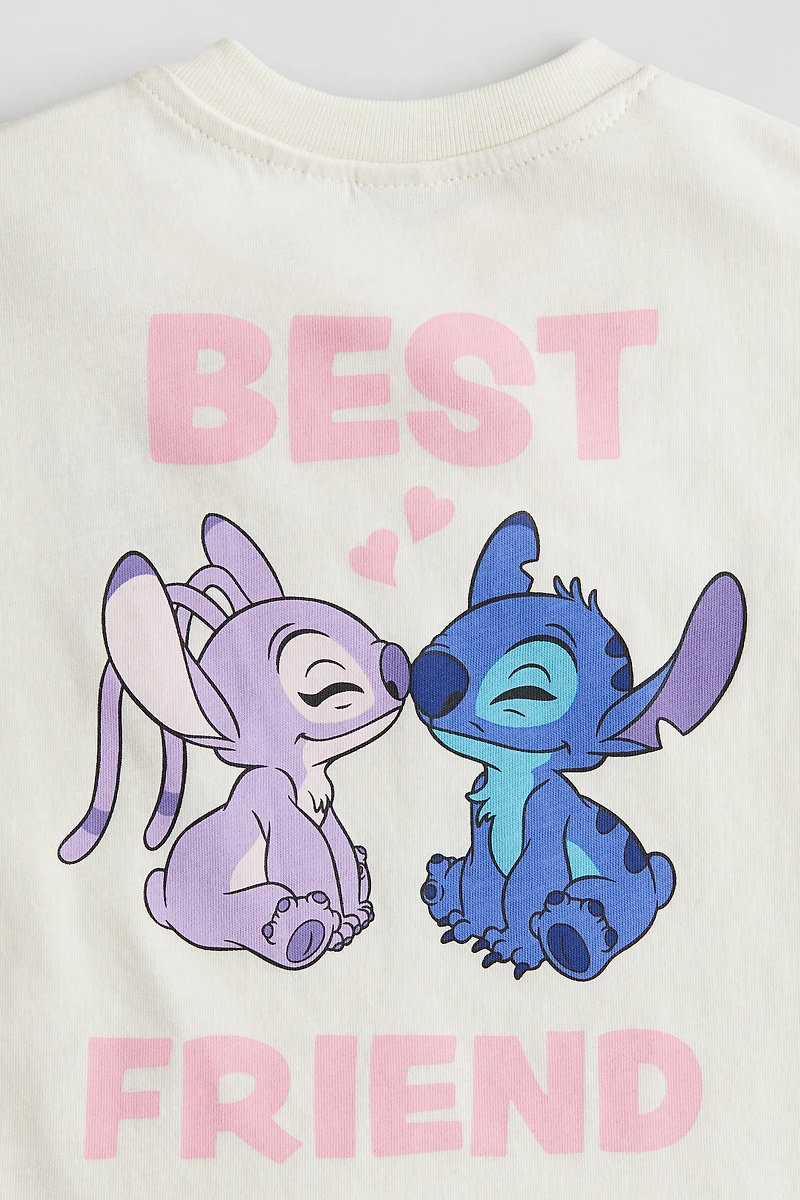 T-Shirt with Printed Motif