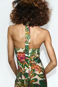 Crêpe Halterneck Top