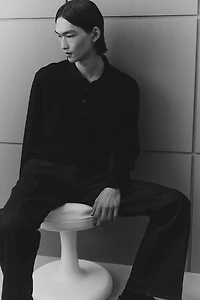 Regular Fit Fine-Knit Polo Shirt