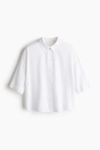 Linen-Blend Shirt