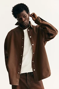 Oversized-Fit Denim Shirt