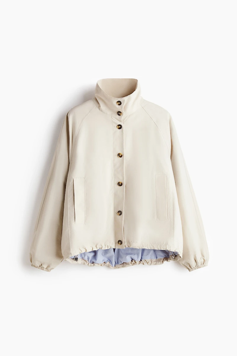 Oversized Bubble-Hem Jacket