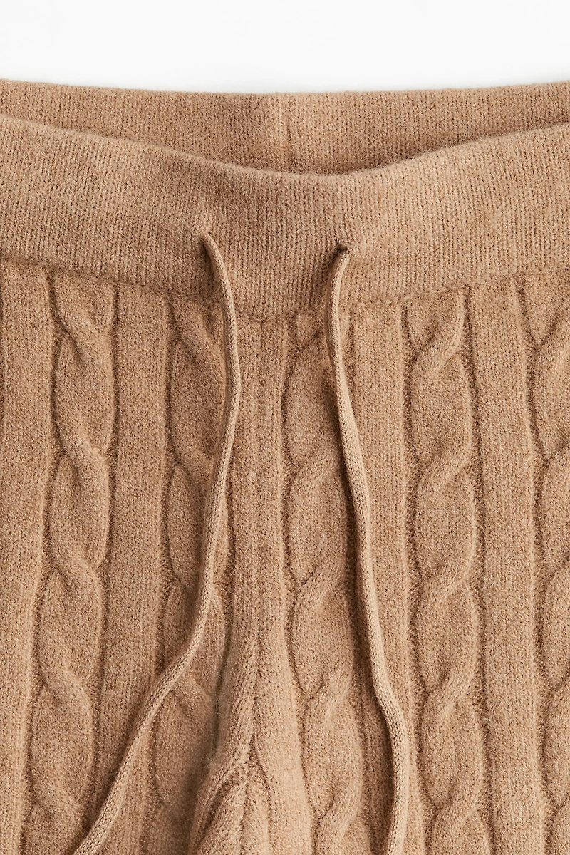 Pantalon de jogging en tricot torsadé