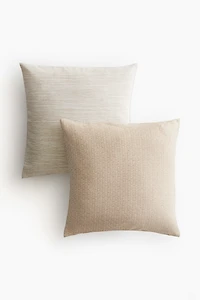 2-Pack Cotton-Blend Cushion Covers