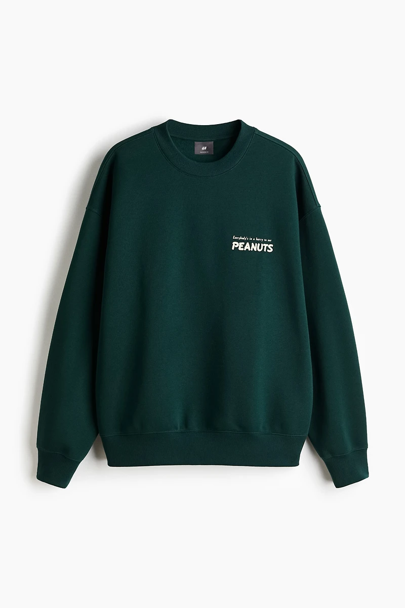 Oversized Printed Sweatshirt