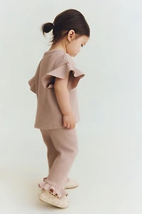 Ensemble 2 pièces en coton gaufré