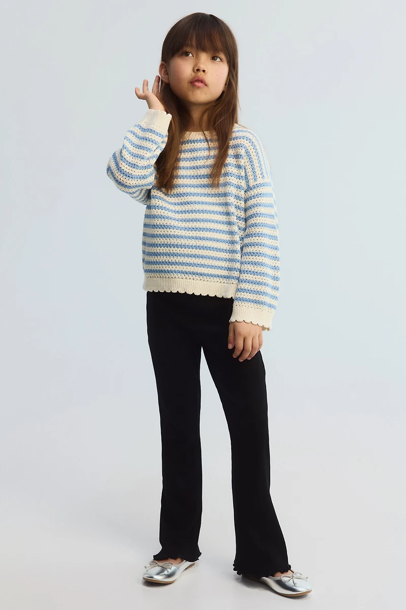 Flared Cotton Leggings