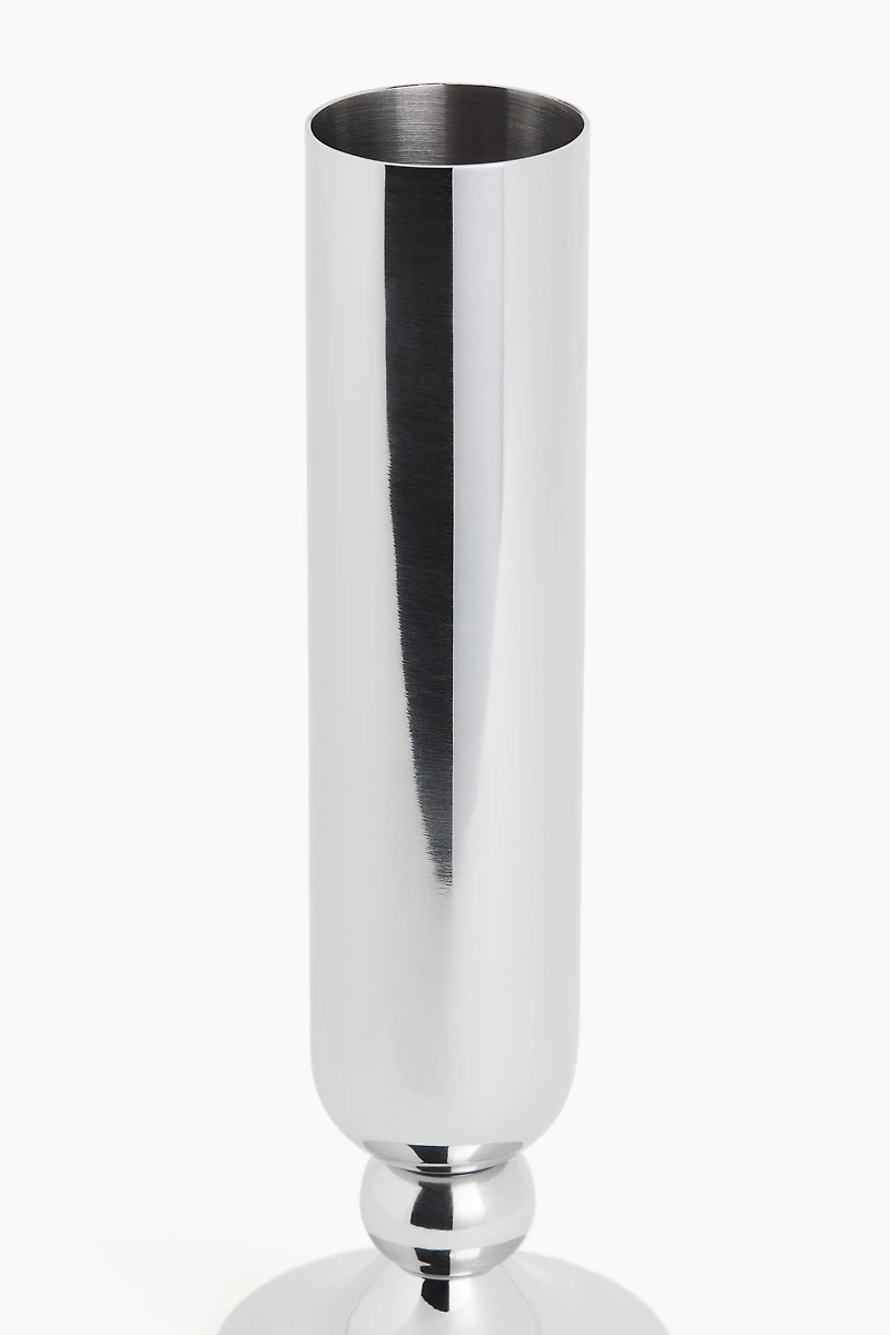 Vase sur pied en inox